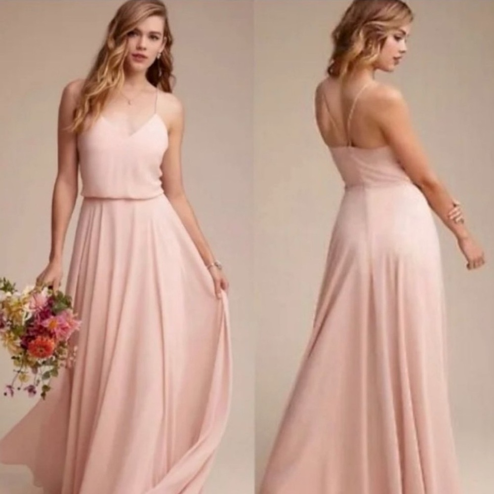 Jenny Yoo Blush Pink Bridesmaid Dress